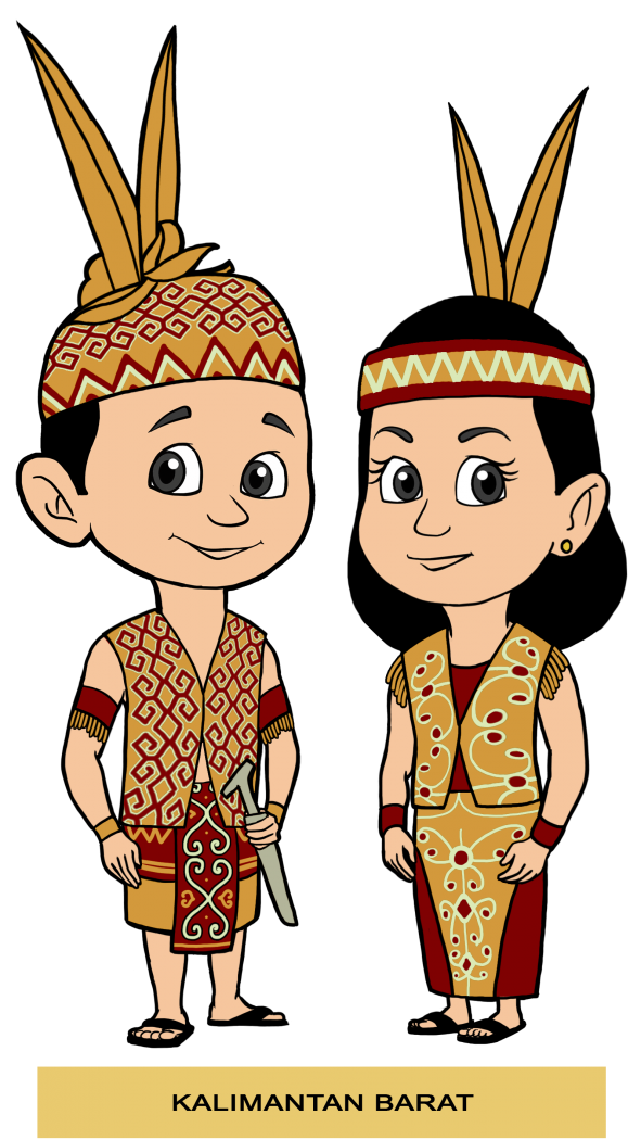 Gambar Pakaian Adat Kalimantan Selatan Kartun  IMAGESEE